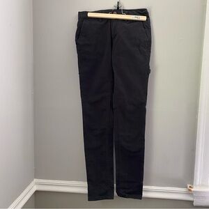 Women’s Dickies utility work pants black skinny leg jeans size 2R